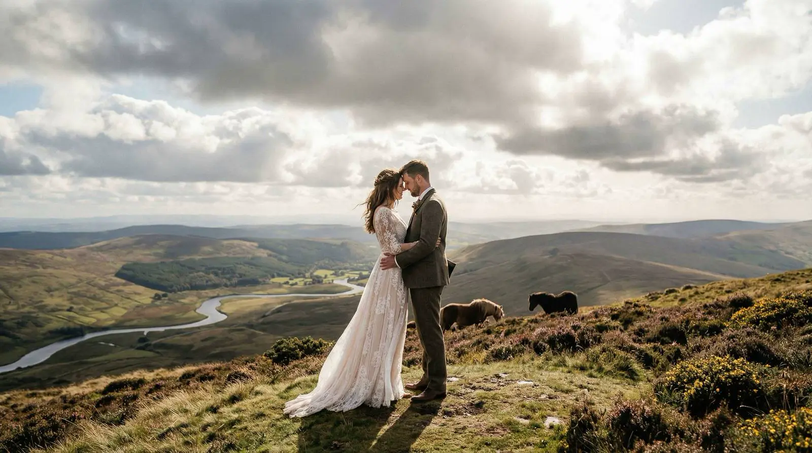Example image: a couple, Powys