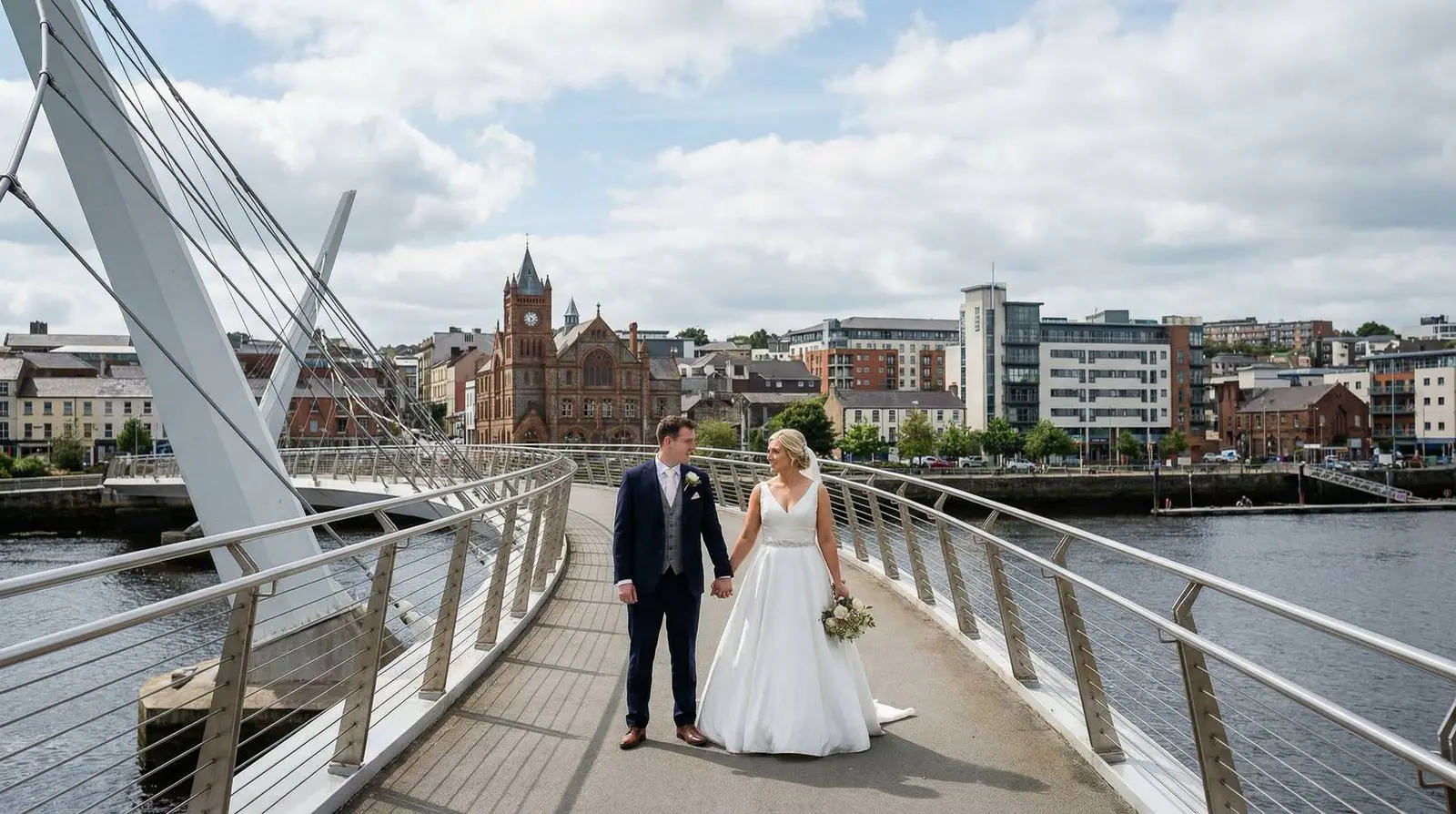 Example image: a couple, Derry City and Strabane