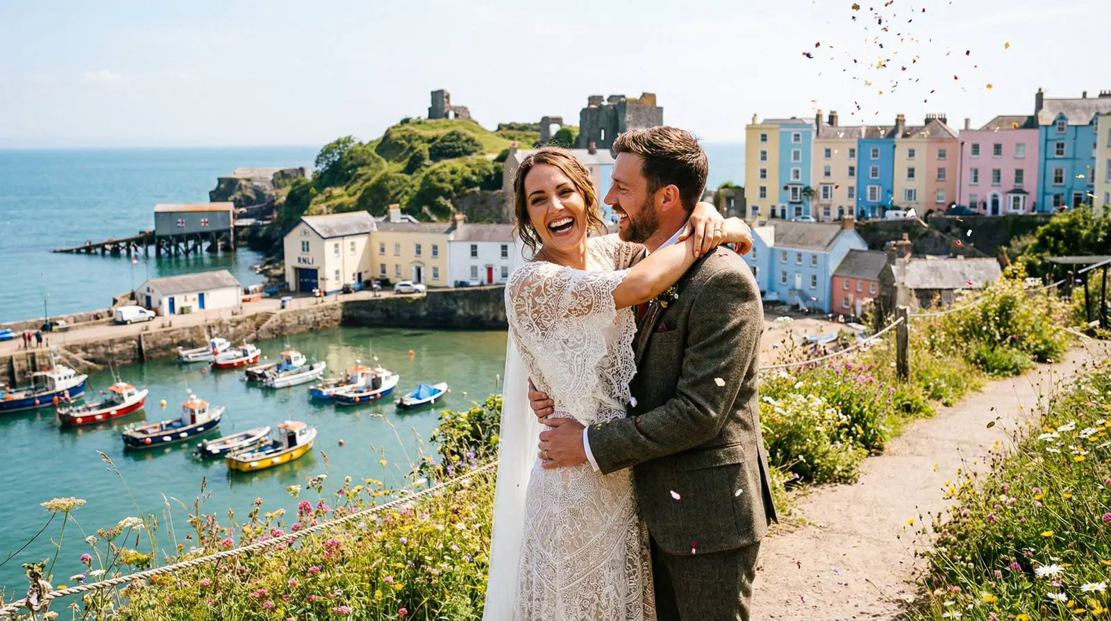 Example image: a couple, Tenby